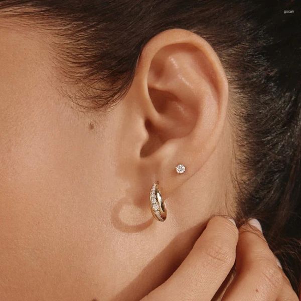 Boucles d'oreilles à tige en argent Sterling S925, bijoux en diamant Tierra Fairmined