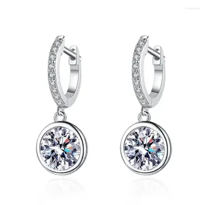 Stud Oorbellen S925 Sterling Zilver Moissanite Bubble 50 Cent 1 Karaat D Gekleurde Diamant Bruiloft Sieraden Groothandel