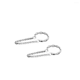 Ohrstecker S925 Sterling Silber Persönlichkeit Einfache Kette Temperament Weiblichen Schmuck