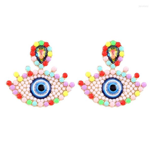 Boucles d'oreilles Sehuoran bohème yeux pour femmes marque été couleur designs mignon perle mariage déclaration cadeau