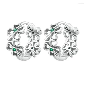 Boucles d'oreilles à goujons autonomes Fleurs de luxe 925 Sterling Silver Charms Beads for Fine Jewelry Fit Fit Original Women Gift Bracelet Party