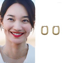 Boucles d'oreilles Shin Min une comédie romantique drame coréen TV pour femmes Pendientes Brincos ornement