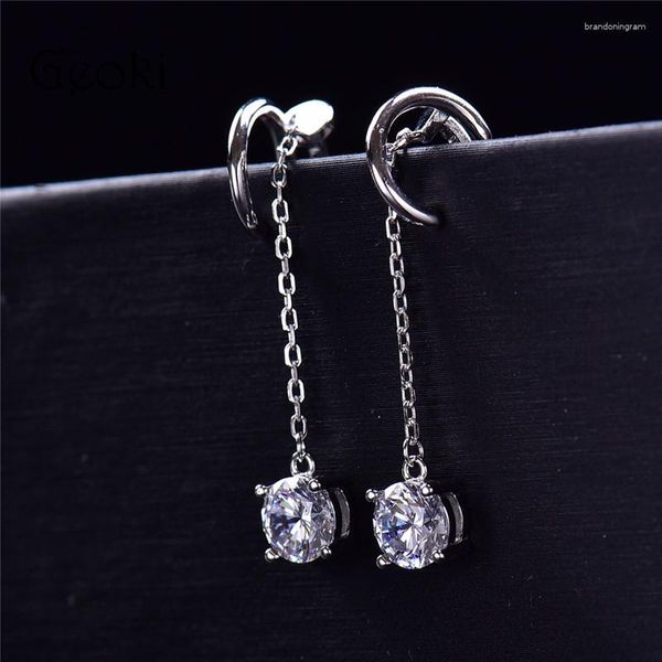 Pendientes De Botón Plata 925 Original Total 2 Quilates Diamante De Corte Brillante Redondo Prueba Pasado D Color Moissanite 4 Para Niñas Adolescentes