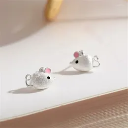 Boucles d'oreilles Stud Fashion simple pour les femmes mignonnes petites oreilles roses uniques en design créatif bijoux étudiant cadeau