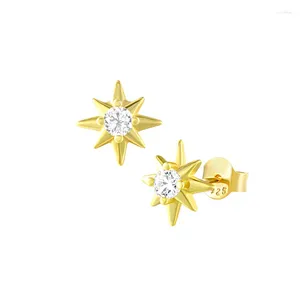 Boucles d'oreilles simples soleil étoile de mer Zircon goujons pour femmes bijoux de mode bohême Piercing Pendiente Ins même boucle d'oreille cadeaux de fête