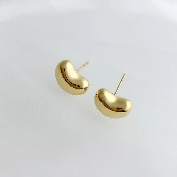 Pendientes de tuerca Sinya Au750, joyería fina para mujeres y niñas, regalo para mamá, pendiente de oro de 18k con dureza 5G, diseño Jequirity