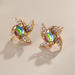 Boucles d'oreilles de goujon petites boucles d'oreilles faites avec un cristal autrichien pour fille tendance bijoux mode femme quotidien bijoux cadeau de Noël