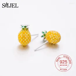 Boucles d'oreilles SMJEL BOHEMIAN MIGNE PINAPLE FEMMES 925 BORDES D'OREURES DE FÊTE DE FEUX DE FRUTS TRENDIY FRARDY POUR CADEAU