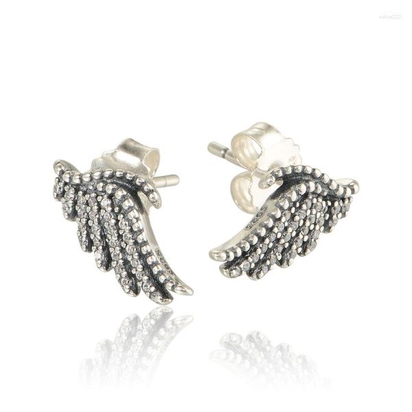 Boucles d'oreilles étincelles aile avec un jewelry sterling-silver-silver pour femmes
