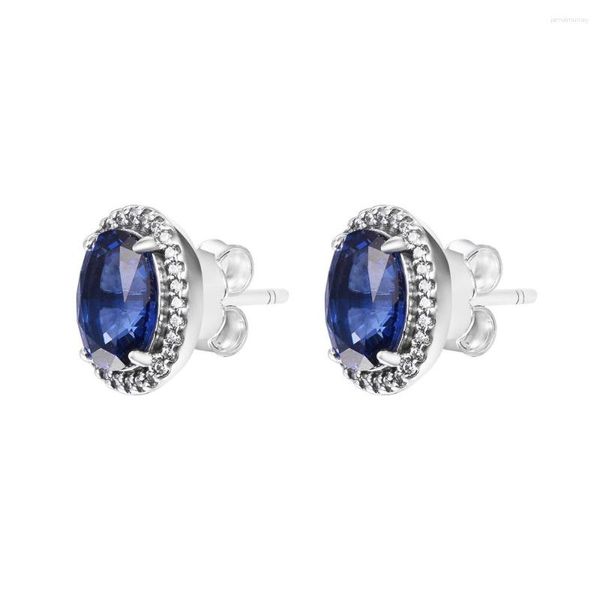 Boucles d'oreilles à tige scintillantes, cadeau de noël 2023, bijoux en argent Sterling pour femmes, fabrication de fête