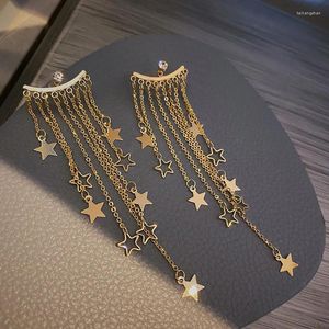 Boucles d'oreilles étoiles drop dangle métal zinc alliage de mode bijoux dames accessoires
