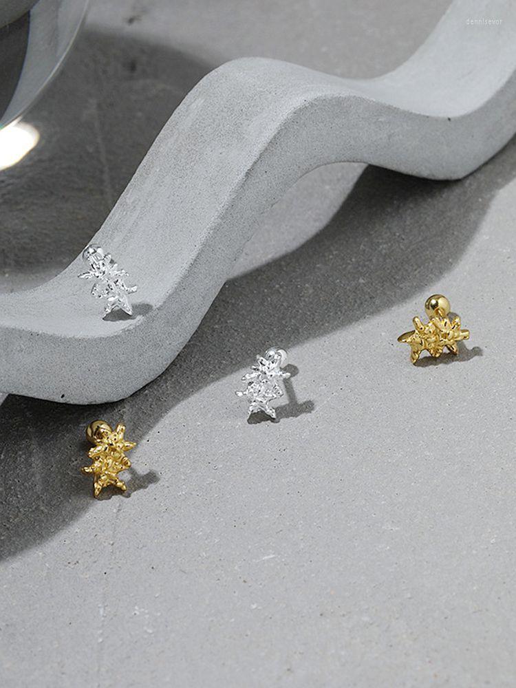 Brincos de pântano Designer de fivela de bola de parafuso de estrela do mar 925 Presente de prata esterlina para as jóias engraçadas de luxo feminino 2023