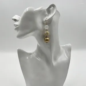 Boucles d'oreilles Suekees Goth boucles d'oreilles goutte bijoux de mode Pendientes Vintage longue boucle d'oreille résine acrylique perles pour femmes accessoires