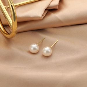 Boucles d'oreilles à clous en argent 925, mode d'été, aiguille en perle, classique, Simple, vêtements quotidiens pour femmes, ensemble de bijoux fins pour fête de mariage