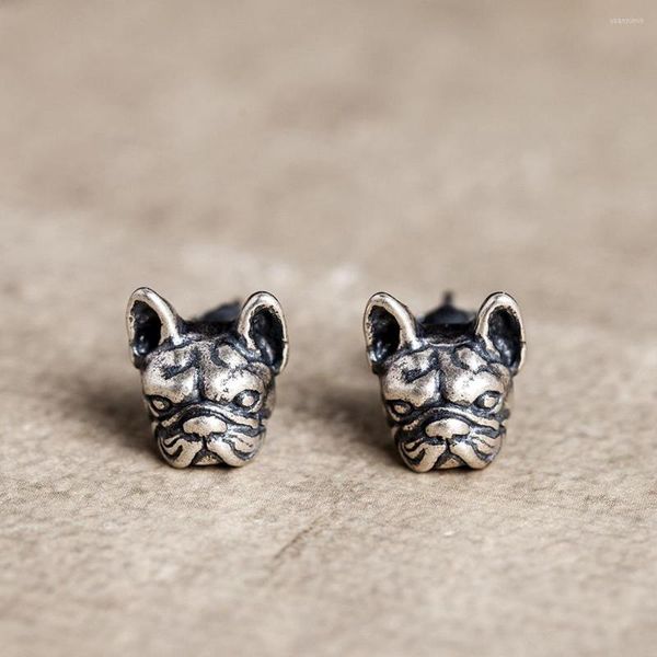 Boucles d'oreilles Thai Silver Animal Dog Cute Women Vintage Party Wedding Jewelry Gifts For Girls Lovely