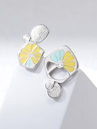 Stud -oorbellen Thaya Original Design Women Fruit Series Elegante Lemon Fashion Earring voor feest Fine Jewelry Cadeau