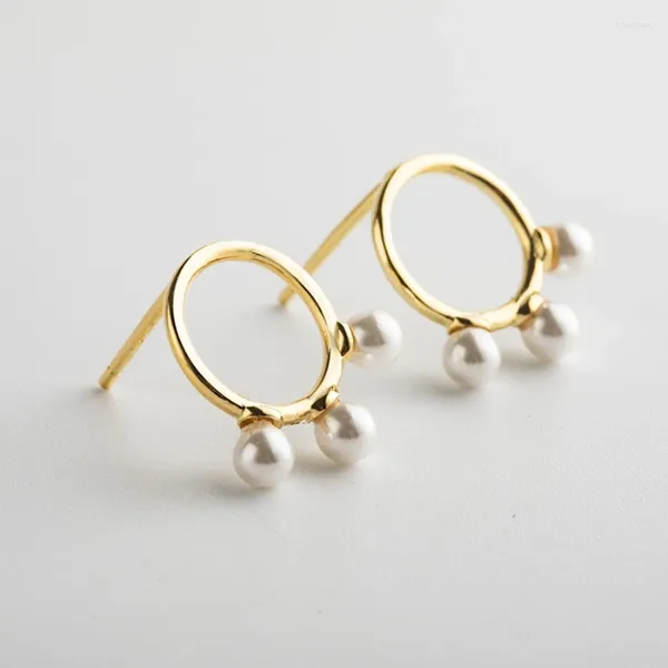 Boucles d'oreilles Style trois perles, bijoux d'automne pour femmes, cadeau en argent Sterling 2024, Super offres, 925