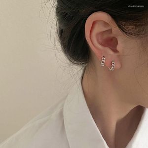 Stud -oorbellen trend vintage eenvoudige wending voor vrouwen oorbot 925 zilveren naald mode vrouwelijke sieraden accessoires