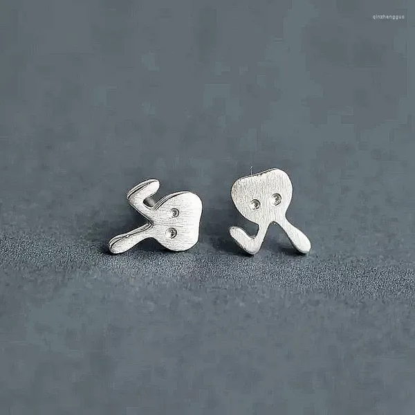 Pendientes de tuerca de moda de Color plateado pequeño Te lindo Animal para mujer chica regalo joyería de moda Dropship al por mayor