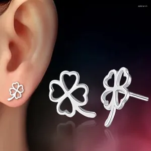 Stud Oorbellen Trendy Eenvoudige Meisjes Hol Verzilverd Bloem Hart Voor Dame Sieraden Mujer Pendientes Geschenken Vriendschap