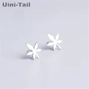 Boucles d'oreilles Uini-Tail 925 argent tibétain mode tempérament marée flux mignon allergie GN220