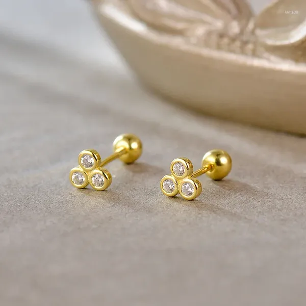 Boucles d'oreilles Uniorsj en argent Sterling 925 véritable, petites perles rondes en Zircon pour femmes, bijoux de perçage