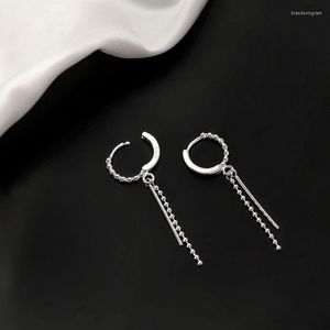 Pendientes de tuerca VENTFILLE 925 Sterling Silve Cadena de cuentas de moda Señoras Simple Versátil Joyería Regalo de aniversario