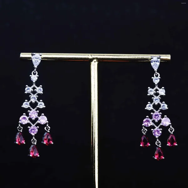 Boucles d'oreilles étalon le bar vintage pendentif zircon bijoux de mode adapté aux cadeaux de mariage des femmes