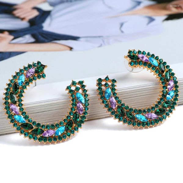 Boucles d'oreilles Vintage Cercle pour femmes à la mode Design de luxe Piercing Party Ear Accessoires Charme Insolite Fée Déclaration Bijoux Cadeau