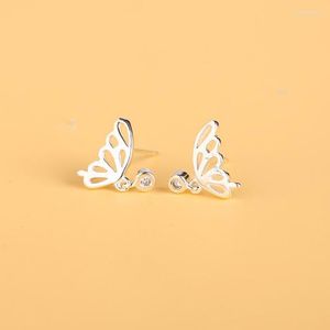 Stud -oorbellen Vintage Design Butterfly For Women 2022 Boucle D'Oreille Earring Vrouwelijke sieraden Retro Sterling Girl Brincos