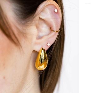 Boucles d'oreilles Vintage en forme de larme en acier inoxydable pour femmes, Design goutte d'eau, parfait à porter au quotidien, Bijoux de mode féminine, cadeau Bijoux