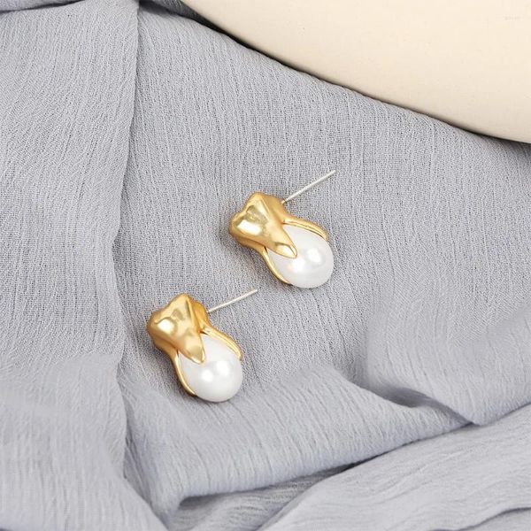 Boucles d'oreilles étalons vintage dents forme de perle mode personnalisée dames bijoux de boucles d'oreille accessoires de filles cadeaux