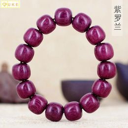 Boucles d'oreilles étalon perles de forme ancienne 1.5 15 Purple Core Hematoxyl Bouddha Hand Stand en bois papeterie en bois rose rouge santal