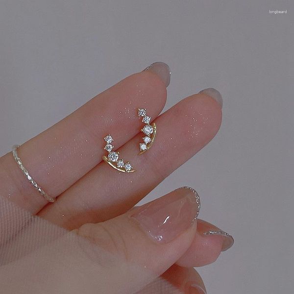 Boucles d'oreilles Stud Voq Color Small Row Drill For Women Girls Cumbic Zircon Korean Bijoux Accessoires ACCESSOIRES DE TOUTES