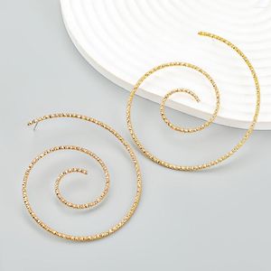 Boucles d'oreilles à tige en forme de vortex exagérées pour les femmes bijoux de forme d'encens de moustique de mode personnalisés