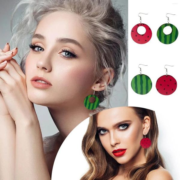 Aretes Sandía Para Mujeres Y Niñas Sus Regalos Aro Pequeño