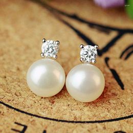 Boucles d'oreilles femmes boucle d'oreille perle pour femmes drames coréens TV mode bijoux 2023 strass ensemble cadeau L202