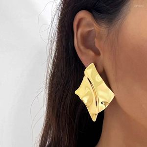 Stud Oorbellen Vrouwen Geometrische Onregelmatige Drop Vintage Gouden Kleur Hart Boho Mode 2024 Sieraden Feestgeschenken