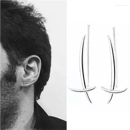 Boucles d'oreilles gothiques Punk pour femmes, vestes épée croisée, grimpeurs d'oreilles géométriques, bijoux simples à la mode, livraison directe