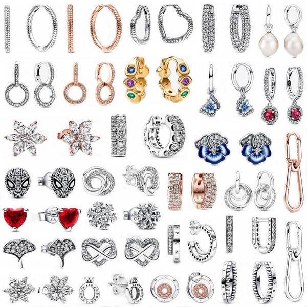 Boucles d'oreilles en argent Sterling 925 pour femmes, bijoux faits à la main, adaptés aux breloques originales de styliste, accessoires, vente en gros