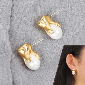 Boucles d'oreilles étalon femmes dents vintage forme perle mode personnalisée dames filles bijoux de boucles d'oreille accessoires de luxe