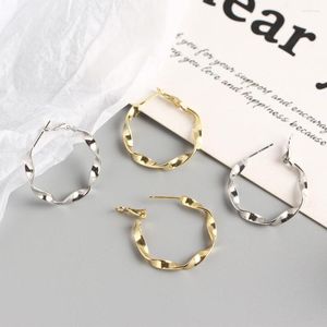 Boucles d'oreilles à tige WPB S925 en argent Sterling femmes Mobius cercles bijoux haut de gamme pour filles cadeaux de vacances tendances de mariage