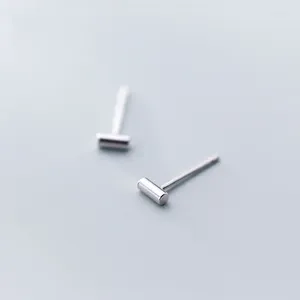 Stud Oorbellen WTLTC 925 Sterling Sliver Kleine Bar Voor Vrouwen Minimale Tiny Post Mini Rod Line Studs Minimalistisch