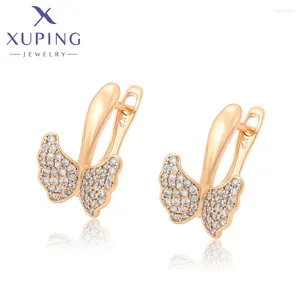 Boucles d'oreilles Xuping bijoux arrivée mode papillon forme femmes boucle d'oreille avec serrure de Londres A00917027