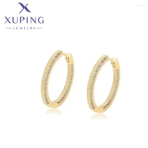 Boucles d'oreilles goujons xuping bijoux mode exquise Cercle Shape Light Gold Color Piering For Women Christmas Party Gifts X000763114