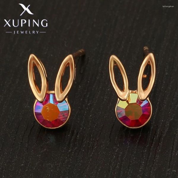 Boucles d'oreilles Xuping Bijoux Modèle de mode élégant cristaux plaqués or pour les femmes Gift A00691616