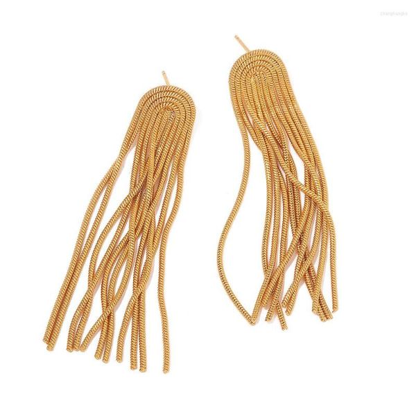 Boucles d'Oreilles Youthway Mode Acier Inoxydable Or Couleur Gland 18k Plaqué Étanche Chic Bijoux Cadeau