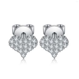 Boucles d'oreilles Zhanhao 0.30ct fabrication en gros rhodié argent Sterling 925 Moissanite diamant bijoux en ligne-achats
