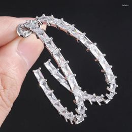 Pendientes de tuerca Zlxgirl joyería clásica circonita redonda completa moda de boda para mujer Piercings de orejas nupciales
