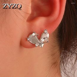 Boucles d'oreilles zyzq fashion coréenne créative Amour asymétrique pour les femmes